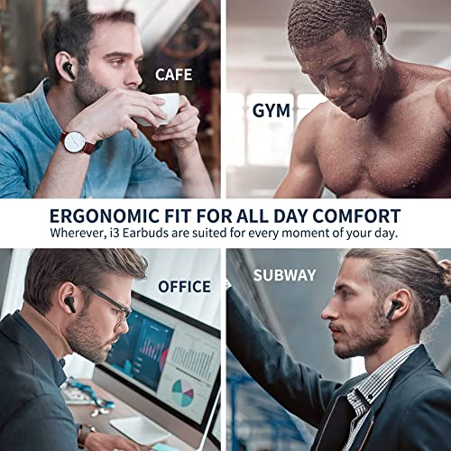 INSMY Wireless Earbuds Hybrid Active Noise Cancelling Waterproof Earphones with 6 Mics for Clear Calls Authentic Audio Big Bass, 36 Hours Playtime Bluetooth in-Ear Headphones ANC/Ambient Mode (Black) | The Storepaperoomates Retail Market - Fast Affordable Shopping