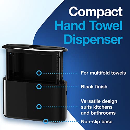 Tork Xpress Countertop Multifold Hand Towel Dispenser 302020 & 302028 Xpress Countertop Multifold Hand Towel Dispenser, Plastic, 7.92″ Height x 12.68″ Width x 4.56″ Depth, Black | The Storepaperoomates Retail Market - Fast Affordable Shopping