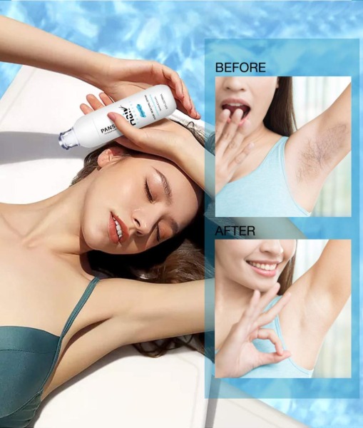 Hair Removal Spray – Hair Off Hair Removal Spray Legs Arms Gentle Hair Remover for Face,Underarm,Arm,Leg,Bikini,Non-Irritating Depilatories Product for Women and Men(100ML)