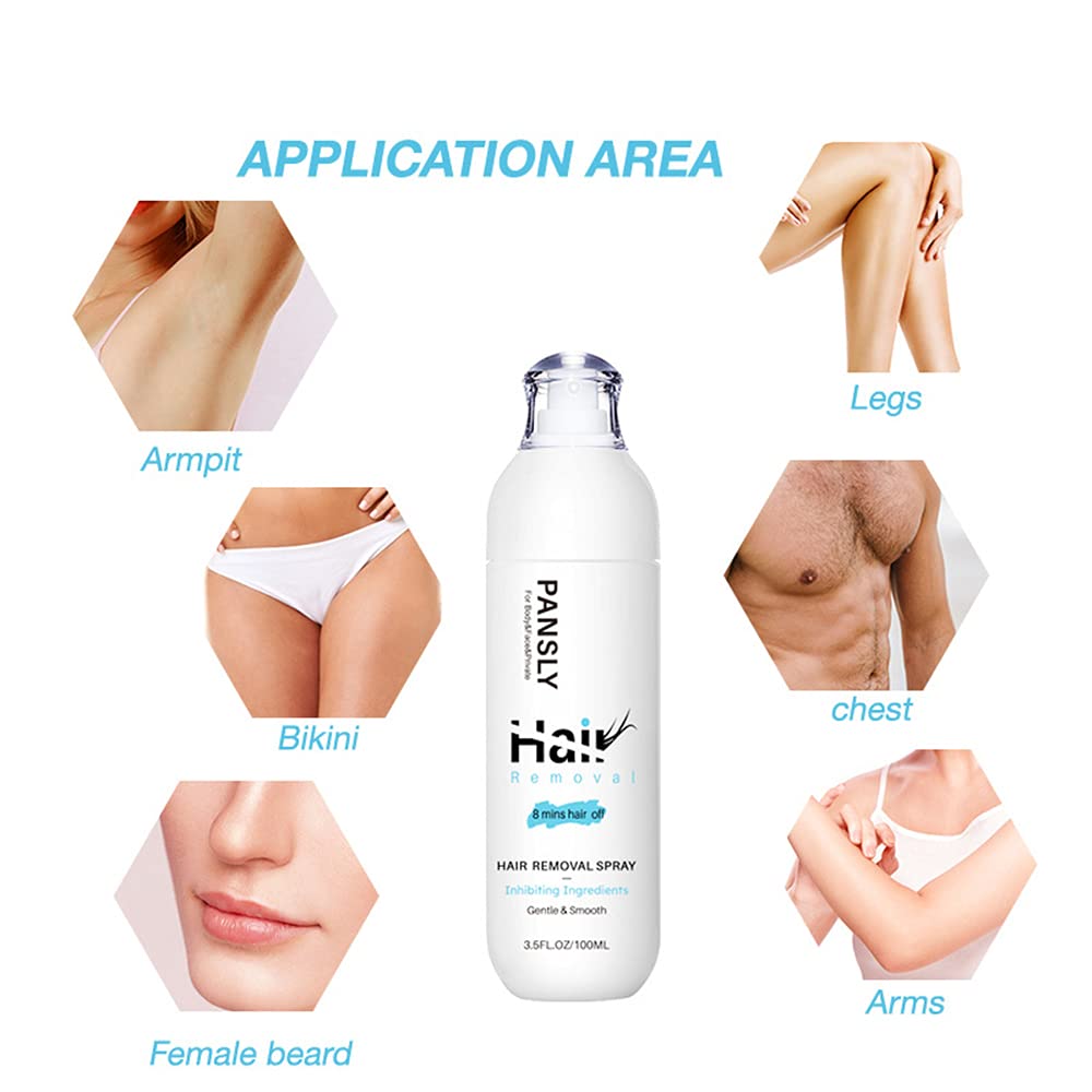 Hair Removal Spray – Hair Off Hair Removal Spray Legs Arms Gentle Hair Remover for Face,Underarm,Arm,Leg,Bikini,Non-Irritating Depilatories Product for Women and Men(100ML) | The Storepaperoomates Retail Market - Fast Affordable Shopping