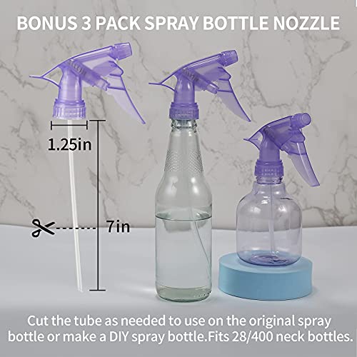ONEDONE Spray Bottles for Cleaning Solutions, 3 Pack Water Spray Bottle 8 Oz w/Spray Heads, Empty Plastic Spray Bottles for Plants Hair Pets Mist Bottle Sprayer Adjustable | The Storepaperoomates Retail Market - Fast Affordable Shopping