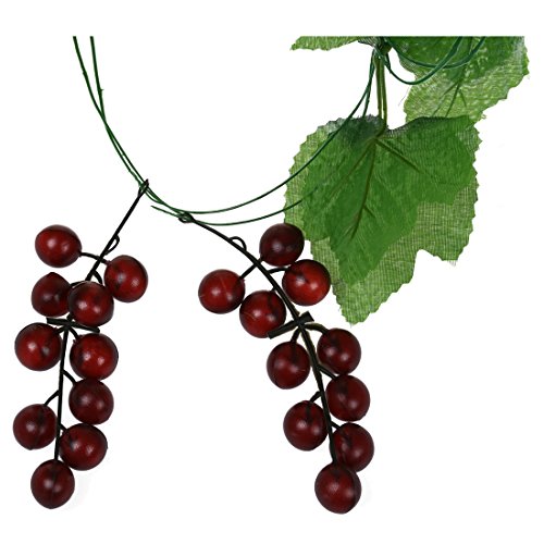 YHJIC 2X Artificial Grape Vine Garland Fruit Garden Decoration | The Storepaperoomates Retail Market - Fast Affordable Shopping