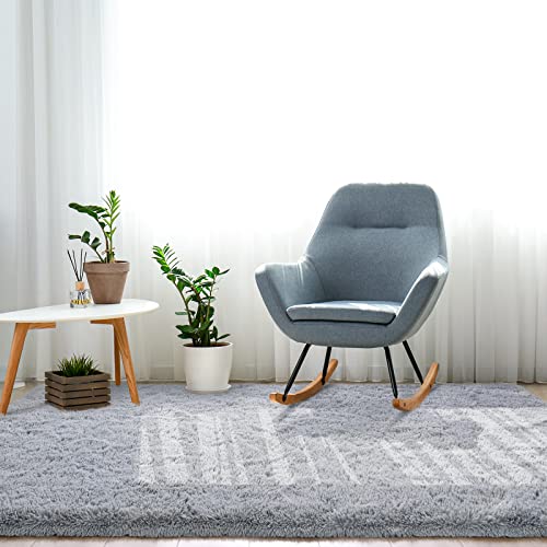 Lascpt Area Rugs for Living Room, Super Soft Fluffy Fuzzy Rug for Bedroom, Grey Furry Shag Rug 3×5, Plush Carpet Home Decor for Girls Kids Dorm Room, Accent Indoor Non-Slip Cute Baby Nursery Rug | The Storepaperoomates Retail Market - Fast Affordable Shopping