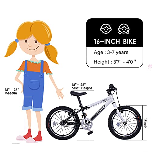 BELSIZE 16-Inch Pro Belt-Drive Kid’s Bike, Unrivalled Lightweight & 4.0 Gain Ratio Advanced Bicycle for 3-7 Years Old | The Storepaperoomates Retail Market - Fast Affordable Shopping