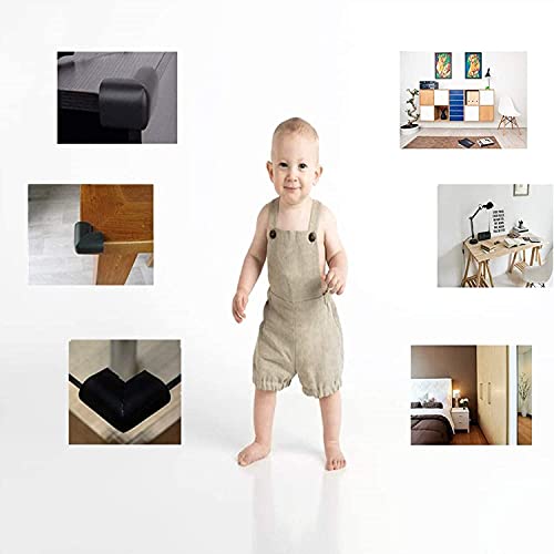 Tocypho Corner Guards (15 Pack), Baby Proofing Table Corner Protector with Tape, Soft Child Safety Furniture Bumper Cushions, Black Guards & Edge Protectors 0.3-inch Thick | The Storepaperoomates Retail Market - Fast Affordable Shopping