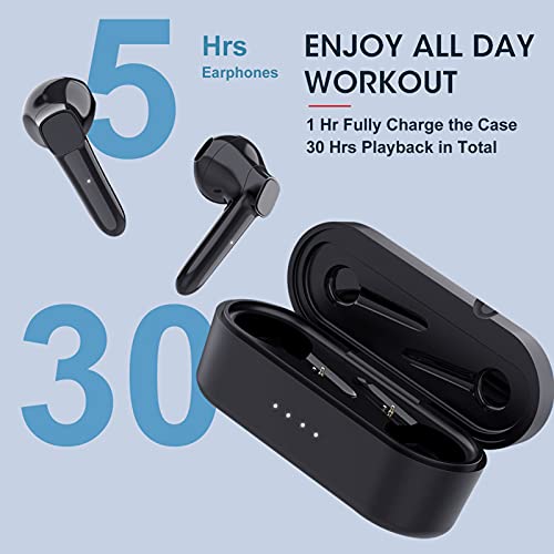 Wireless Earbuds Bluetooth 5.1 Headphones Built-in Mic Noise Cancelling IPX7 Waterproof Earphones 30H Playtime TWS Stereo Headphones Deep Bass in-Ear Headset for Running/Sports | The Storepaperoomates Retail Market - Fast Affordable Shopping