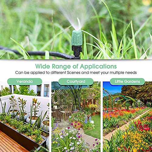 Drip Irrigation Kit Garden Irrigation System 130FT Micro Sprinkler Kit Automatic Watering System with 1/4 inch Blank Distribution Tubing Hose Adjustable Garden Greenhouse Saving Water Drip System Set | The Storepaperoomates Retail Market - Fast Affordable Shopping