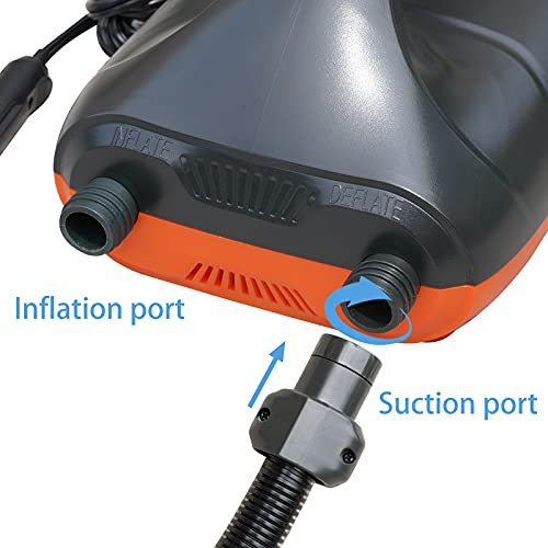 Rokia R Intelligent SUP Air Pump Digital Electric 12V DC 0-20 PSI Set Pressure Inflation and Deflation Function High-Speed Inflation Device for Paddle Board | The Storepaperoomates Retail Market - Fast Affordable Shopping