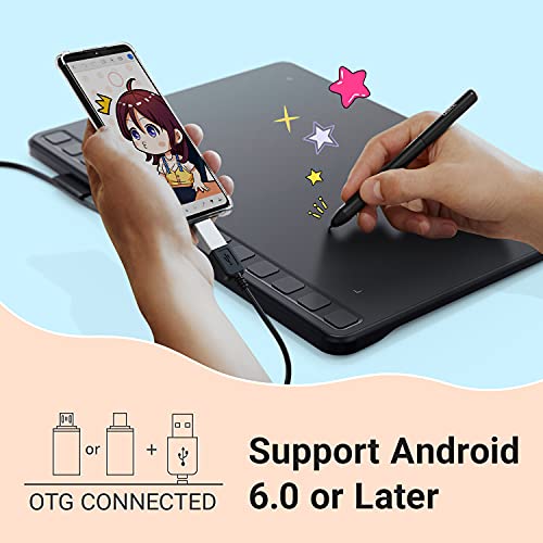 UGEE 10X6.27 Inches Drawing Tablet,Digital Drawing Art Pad with 12 Shortcut Keys,Battery-Free 8192 Passive Stylus，Computer Graphic Pen Tablet Work for Mac, Windows PC and Android | The Storepaperoomates Retail Market - Fast Affordable Shopping