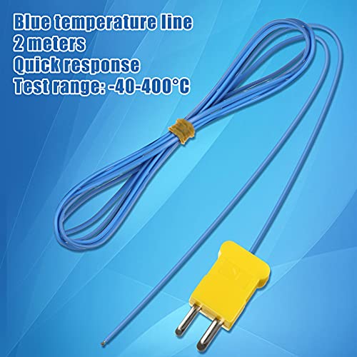 2M K-Type Temperature Sensor Mini-Connector Probe Sensor Temperature Sensors Measure Range -40 to 400 Degrees Celsius (-104 to 752 Degrees Fahrenheit) for Thermocouple Sensor and Meter (5) | The Storepaperoomates Retail Market - Fast Affordable Shopping