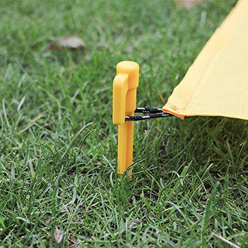 preliked 4Pcs/Set Outdoor Travel Beach Mat Camping Tent Fixed Pegs Nails Stakes Pins for Camping, Hiking Yellow, One Size | The Storepaperoomates Retail Market - Fast Affordable Shopping
