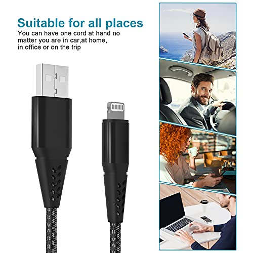 Long iPhone Charger Cord 20FT (6M) [Apple MFi Certified] Extra Long iPhone Cable Fast Apple Charger Cable Nylon Braided USB Lightning Cable 2.4A for iPhone 13 12 Pro Mini 11 Pro X 8 7 6s | The Storepaperoomates Retail Market - Fast Affordable Shopping