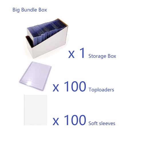 200ct TopLoaders and Card Sleeves,Card Protectors Hard Plastic, 3″ x 4″ Regular Fit for Trading Card,Baseball Card, Sports Cards (100pc Toploader+ 100pc Penny Sleeves) | The Storepaperoomates Retail Market - Fast Affordable Shopping