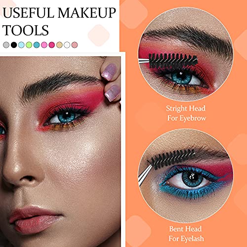 10 Pieces Mascara Brushes Mascara Wands Applicators Eyebrow Eyelash Brushes Makeup and Performance Eye Lash Eyebrow Eyelash Brushes Crystal Portable Cosmetic Brushes with Cap for Travel (Mix Colors) | The Storepaperoomates Retail Market - Fast Affordable Shopping
