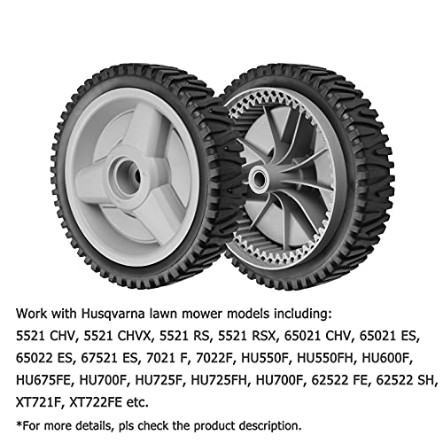 Front Drive Wheels Fit for Hus qvarna HU700F Mower, 532401274 Drive Wheels Tires for HU Self Propelled Lawn Mower Tractor, Front Wheels for HU700F, 2 Pack, Gray | The Storepaperoomates Retail Market - Fast Affordable Shopping