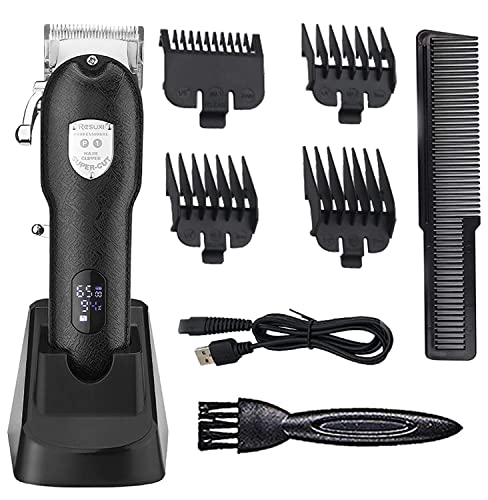 GSKY Hair Clippers for Men Professional Cordless Clippers for Hair Cutting Beard Trimmer Barbers Grooming Kit Rechargeable, LED Display | The Storepaperoomates Retail Market - Fast Affordable Shopping