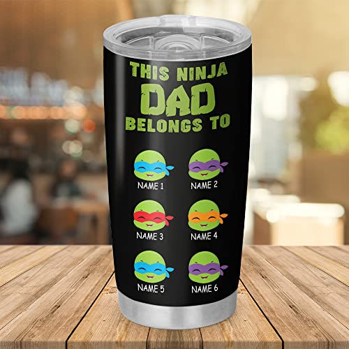 So Many Pets Custom Ninja Turtles Daddy You are Personalized Tumbler Cup Father’s Day Gift, Gift For Dad, Grandpa 20oz Insulated CoffeeTea Tumbler with Lid, White (AMZ-SMP-PETB-MAY2221-01) | The Storepaperoomates Retail Market - Fast Affordable Shopping