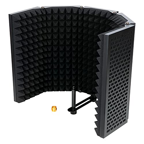 Microphone Isolation Shield, Acoustic foam mic shield suitable for Blue Yeti and Podcasts, Studio Recording Equipment (3 Panels) by SUNMON | The Storepaperoomates Retail Market - Fast Affordable Shopping
