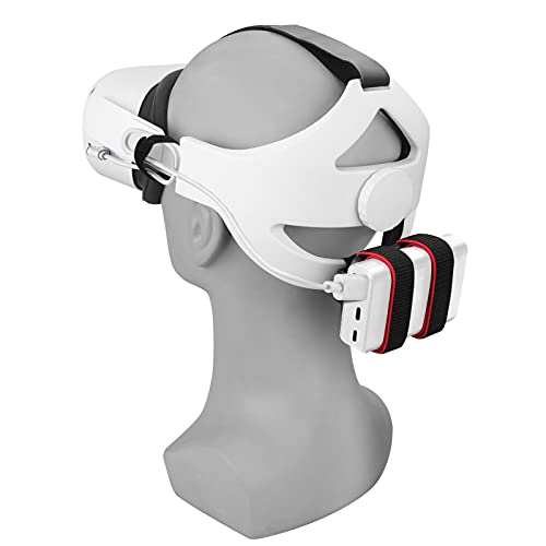 MASiKEN Universal Battery Pack Strap For Oculus Quest 2 Accessories Head Strap, Head Cushion, VR Meta Quest Powerbank Holder Compatible for Halo Headband, HTC Vive Deluxe Audio (With USB) | The Storepaperoomates Retail Market - Fast Affordable Shopping