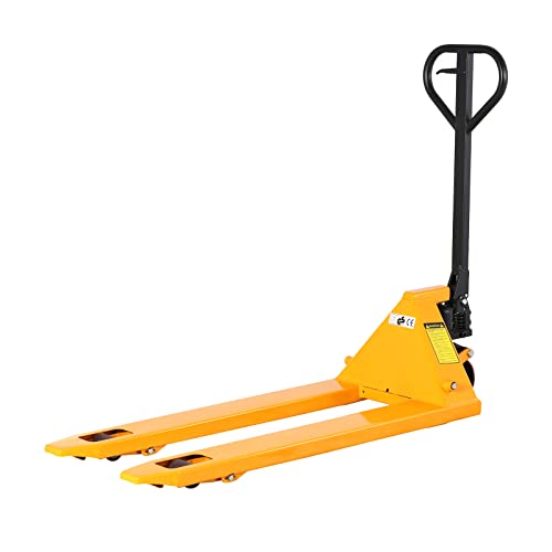 Aequanta Manual Pallet Jack Industrial Hand Pallet Truck 48″ Lx21” W Forks 5500lbs Capacity