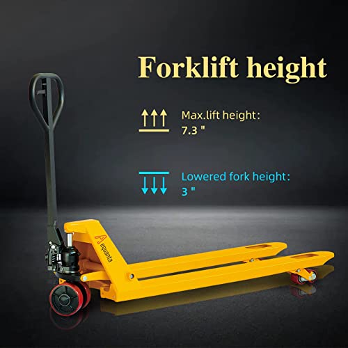 Aequanta Manual Pallet Jack Industrial Hand Pallet Truck 48″ Lx21” W Forks 5500lbs Capacity | The Storepaperoomates Retail Market - Fast Affordable Shopping