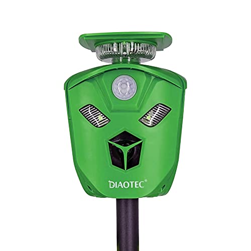 Diaotec Ultrasonic Animal Repeller Outdoor Weatherproof Solar Powered Dog Repellent Light Green | The Storepaperoomates Retail Market - Fast Affordable Shopping