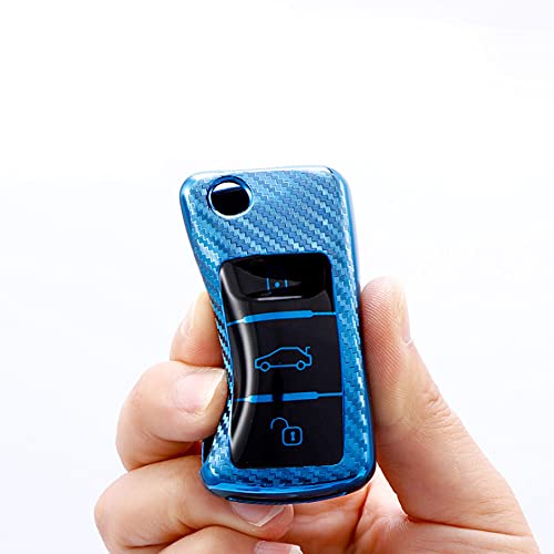 Windowdoor Car Key Fob Cover Key Case TPU Suit For VW Beetle Tiguan Jetta Passat Touran MK1 MK6 Golf GTIRabbitRMK6MK5 Key Cover Fob Case accessories Blue Large | The Storepaperoomates Retail Market - Fast Affordable Shopping