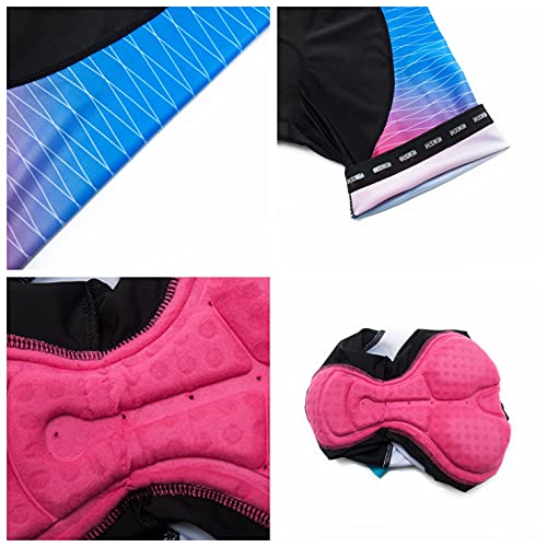 Cycling Jersey Shorts Set Women Bike Top Suit Bicyle Shirt Mountain Road Racing Biking Outfits Summer MTB Clothing Female Cycle Team Uniform Purple XL | The Storepaperoomates Retail Market - Fast Affordable Shopping