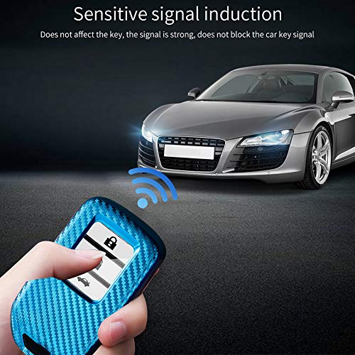 Windowdoor Car Key Fob Cover Key Case TPU Suit For Honda Jade HR-V Accord Crider CR-V Greiz Vezel Civic Spirior Elysion Fit City Crosstour accessories with Keychain, blue, Large | The Storepaperoomates Retail Market - Fast Affordable Shopping