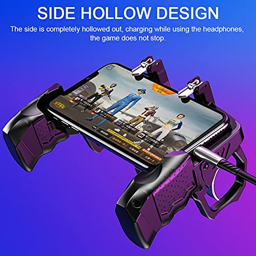 Melo-bell Game Handle Mobile Phone Controller, PUBG Trigger Controller with Fast Cooling Fan, 2 Fingers Grip Gamepad, Trigger Phone Game Radiator, Fits for PUBG | The Storepaperoomates Retail Market - Fast Affordable Shopping