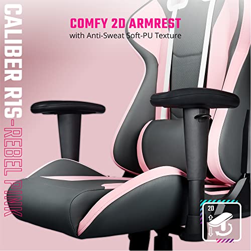 Cooler Master Caliber R1S Gaming Chair for Computer Game, Office and Racing Style Gamer, Comfy Ergonomic Reclining High Back Desk Chairs with Arms & Seat Adjustment Lumbar Support – Rose Gray | The Storepaperoomates Retail Market - Fast Affordable Shopping