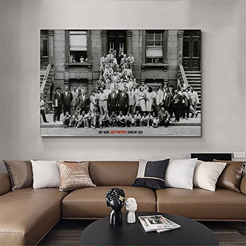 FINDEMO A Great Day in Harlem Jazz Portrait Canvas Art Poster and Wall Art Picture Print Modern Family Bedroom Decor Posters 08×12inch(20×30cm) | The Storepaperoomates Retail Market - Fast Affordable Shopping