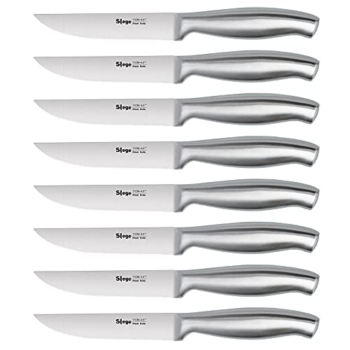 Steak Knife Set of 8,Steak Knives,Serrated Stainless Steel Steak Knife with Hollow Handles,Kitchen Steak Knife with Gift Box | The Storepaperoomates Retail Market - Fast Affordable Shopping