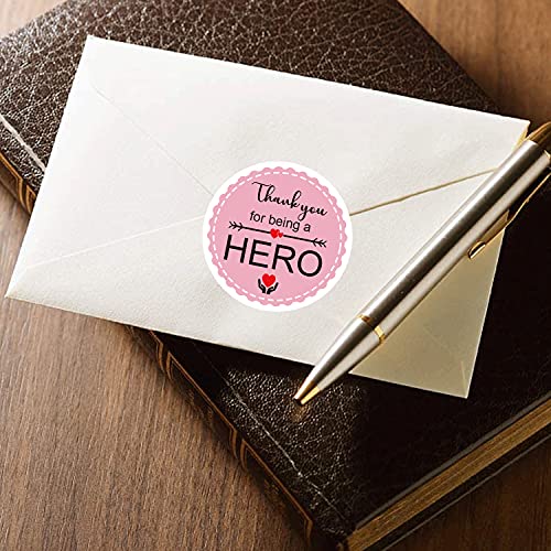 Nurse Week Stickers Healthcare Workers Thank You for Being A Hero Stickers 1.5″ – Nurse Nursing School Essential Workers Gifts CNA Appreciation Themed Thank You Stickers Stickers Envelope Seals 500Pcs | The Storepaperoomates Retail Market - Fast Affordable Shopping