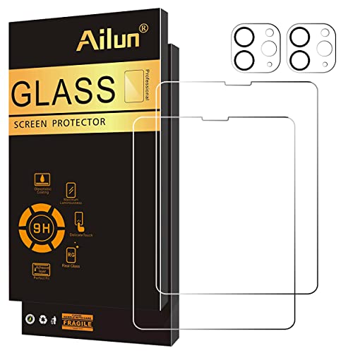 Ailun 2 Pack Screen Protector for iPad Pro 12.9 2022 6th & 2021 5th & 2020 4th Generation + 2 Pack Camera Lens Protector,Tempered Glass Anti-Scratch Case Friendly, Compatible with Face ID & Apple Pencil | The Storepaperoomates Retail Market - Fast Affordable Shopping