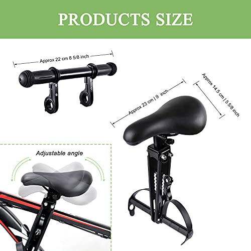 REAMTOP Kid Bike Seat with Handlebar & Foot Pedals Front Mounted Bicycle Seat for Children2-5 Years Up to 48 Lbs, Parent- Child Fun MTB Riding Accessories, Easy to Installl & Remove | The Storepaperoomates Retail Market - Fast Affordable Shopping