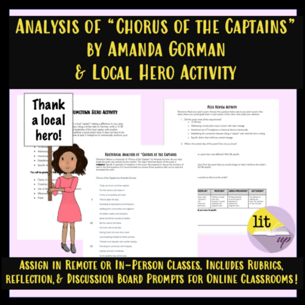 Analysis of “Chorus of the Captains” by Amanda Gorman & Local Hero Activity
