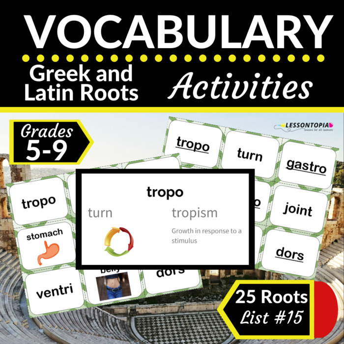 Greek and Latin Roots Activities-Vocabulary List #15 | The Storepaperoomates Retail Market - Fast Affordable Shopping