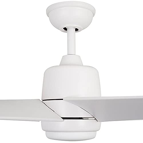 Mena 54 in. White Color Changing Integrated LED Indoor/Outdoor Matte White Ceiling Fan with Light Kit and Remote Control | The Storepaperoomates Retail Market - Fast Affordable Shopping
