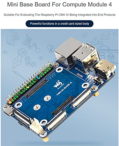 Bicool Mini Base Board (A) for Raspberry Pi Compute Module 4 Lite/eMMC Series Module,with Standard CM4 Socket and 40PIN GPIO Header Onboard Multiple Connectors CSI/DSI/FAN/HDMI/USB/RJ45, etc. | The Storepaperoomates Retail Market - Fast Affordable Shopping