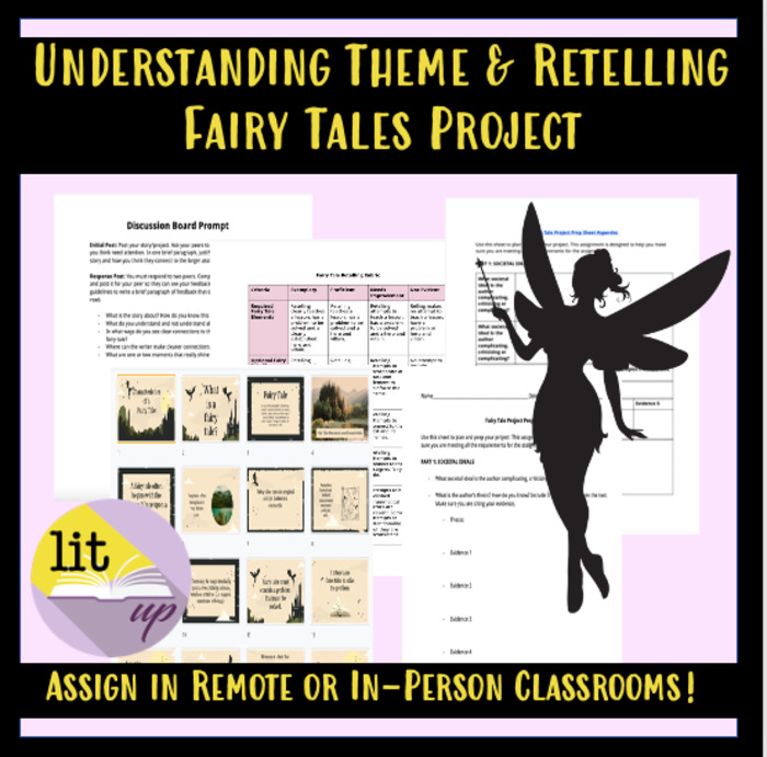 Understanding Theme & Retelling Fairy Tales Project | The Storepaperoomates Retail Market - Fast Affordable Shopping
