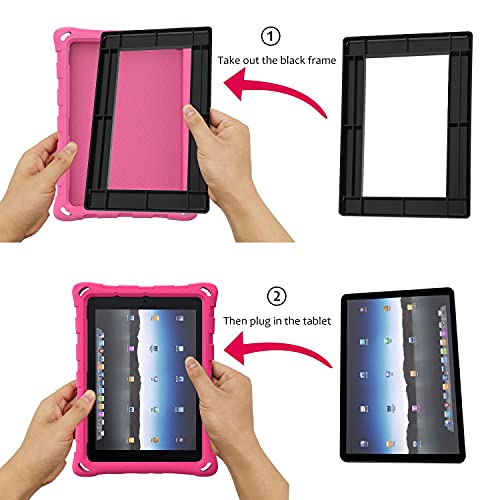 Riaour Case for Amazon Fire HD 10 & Fire HD 10 Plus Tablet (Only Compatible with 11th Generation Tablet, 2021 Release) – Light Weight Shock Proof Back Cover for Fire HD 10 Tablets(Rose) | The Storepaperoomates Retail Market - Fast Affordable Shopping