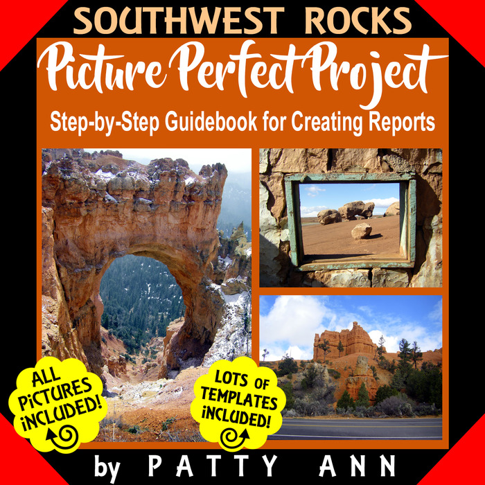 SOUTHWEST ROCKS Research Project: Instruction Guidebook + Design Templates with 50 Photographs to Create Plan and Produce Student Reports | The Storepaperoomates Retail Market - Fast Affordable Shopping