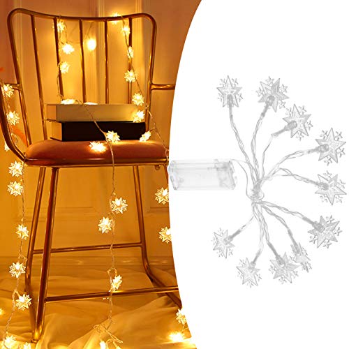 nwejron Light String, 10LED 5‑Pointed Star String Light String Light Fairy String Lights Party Light String, for Christmas Trees Weddings Garden Home