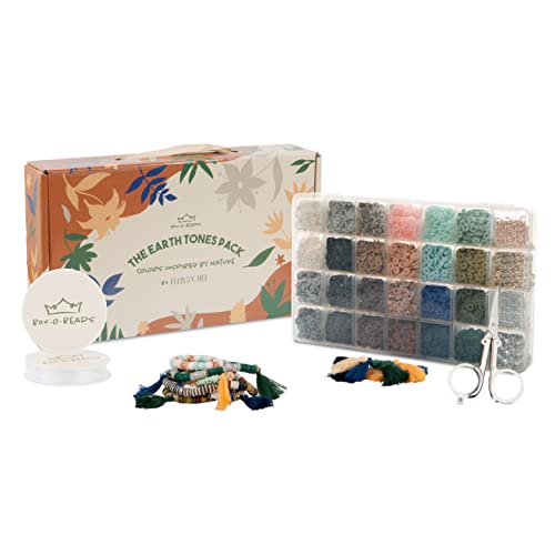 Clay Beads Bracelet Making Kit by Box-O-Beads, 6000 pcs Polymer Clay Heishi Beads for Bracelet & Jewelry Making, DIY Bracelet Making Kit for Kids & Teens Ages 8-12, 24 Earth Tone Colors, 6mm Beads | The Storepaperoomates Retail Market - Fast Affordable Shopping