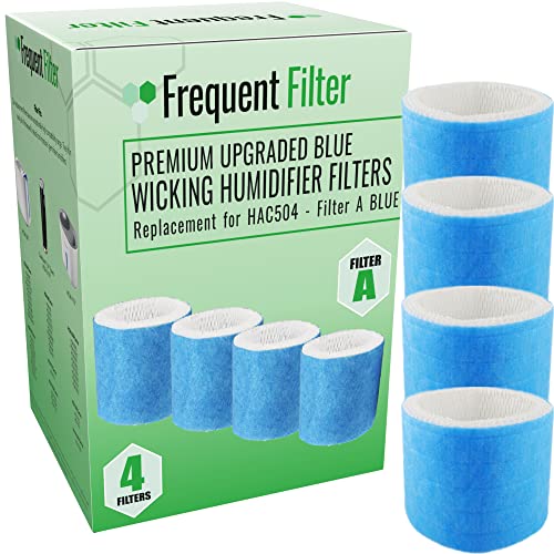 Frequent Filter – Honeywell Compatible HAC504 Honeywell Humidifier Replacement Filters, Filter A. Fits HCM350 HCM-350 Blue Filters. (Pack of 4)