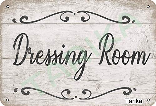 Dressing Room Sign Retro Look Metal 8X12 Inch Decoration Painting Sign for Home Kitchen Bathroom Farm Garden Garage Inspirational Quotes Wall Decor | The Storepaperoomates Retail Market - Fast Affordable Shopping