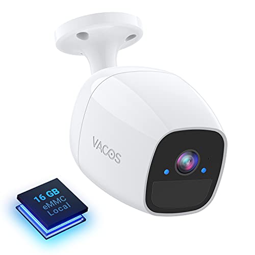 VACOS Security Cameras Wireless Outdoor – 16G Local Storage Rechargeable Battery Powered Camera, 1080P WiFi Home Camera with Night Vision, PIR Motion Detection, Support Alexa&Google, No Monthly Fee | The Storepaperoomates Retail Market - Fast Affordable Shopping