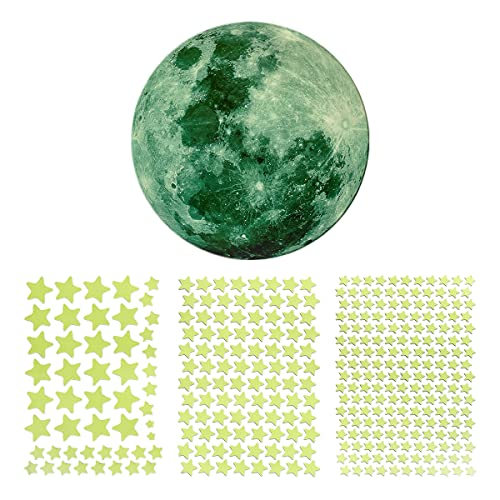 Glow in The Dark Wall Stickers Moon and Stars – Wall Decoration for Boys and Girls Room – Baby Nursery Decor | The Storepaperoomates Retail Market - Fast Affordable Shopping