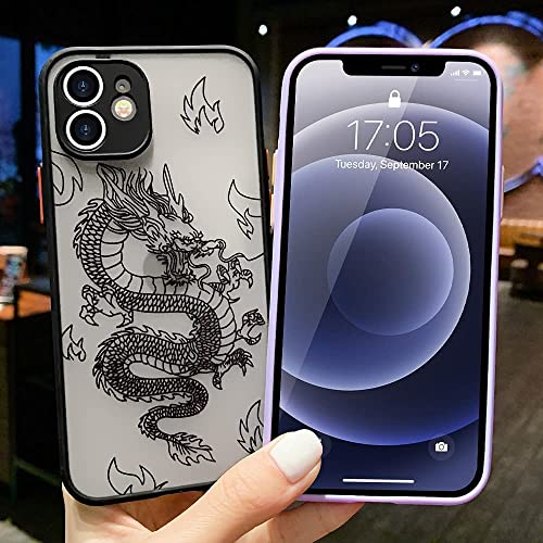Urarssa Compatible with iPhone 11 Case Fashion Cool Dragon Animal 3D Pattern Design Frosted PC Back Soft TPU Bumper Shockproof Protective Case Cover for iPhone 11, Black | The Storepaperoomates Retail Market - Fast Affordable Shopping